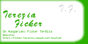 terezia ficker business card